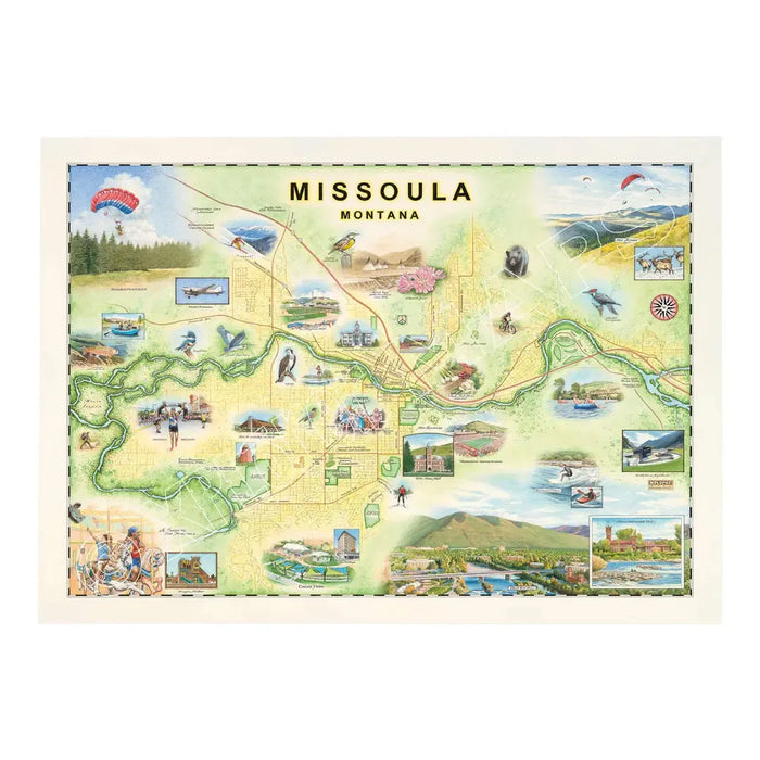 Missoula Montana 1000 Piece Jigsaw Puzzle Xplorer Maps - for just $24.99! 