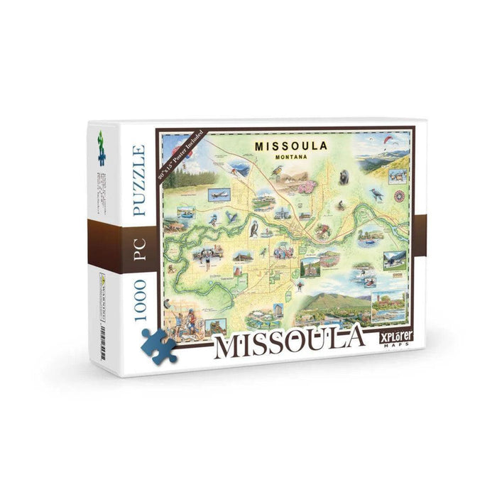 Missoula Montana 1000 Piece Jigsaw Puzzle Xplorer Maps - for just $24.99! 