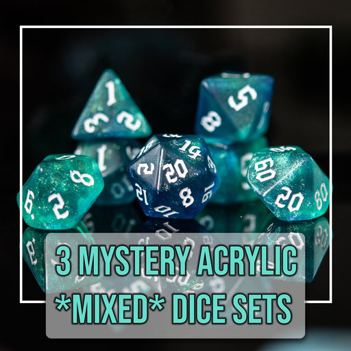 3 Mystery Acrylic Dice Sets - Just $24.99! Shop now at Retro Gaming of Denver