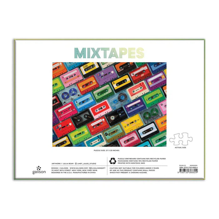 Mixtapes 1000 Piece Jigsaw Puzzle Galison - for just $19.99! 
