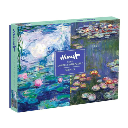 Monet Double-Sided 500 Piece Jigsaw Puzzle Galison - for just $17.99! 