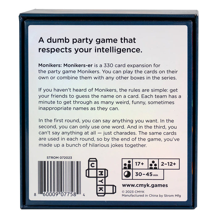 Monikers: Monikers-er - for just $24.99! 