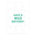 Monkey Cake Birthday Greeting Card 12 Piece Jigsaw Puzzle Mudpuppy - for just $7.99! 