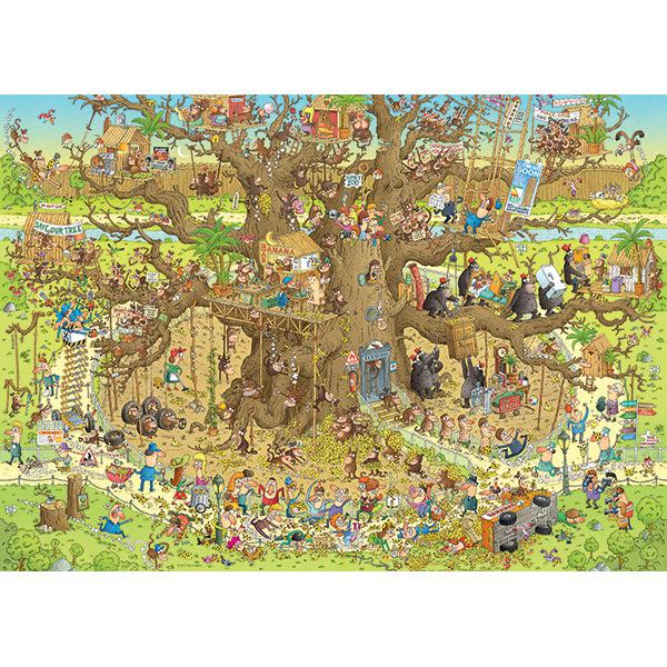 Monkey Habitat Funky Zoo 1000 Piece Jigsaw Puzzle Heye - for just $29.99! 