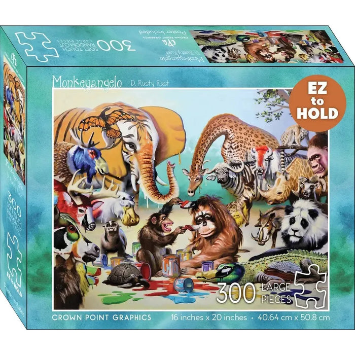 Monkeyangelo 300 Piece Soft Touch Jigsaw Puzzle Crown Point - for just $17.99! 