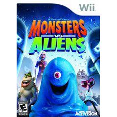 Front cover view of Monsters Vs. Aliens Wii