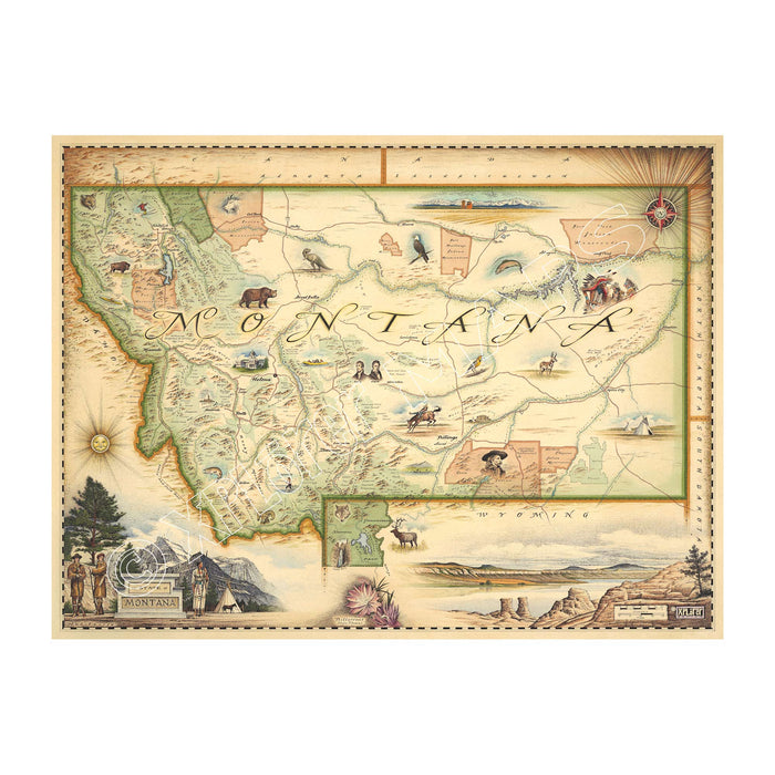 Montana 1000 Piece Jigsaw Puzzle Xplorer Maps - for just $24.99! 