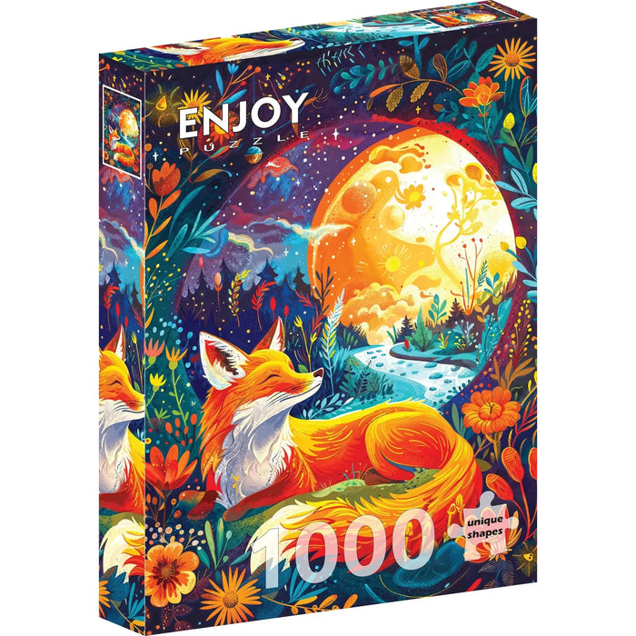 Moon Fox 1000 Piece Jigsaw Puzzle Enjoy - for just $24.99! 