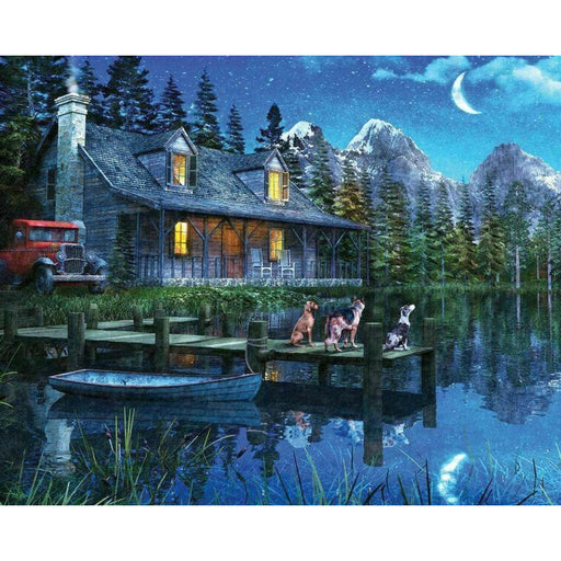 Moonlit Night 1000 Piece Jigsaw Puzzle Springbok - for just $19.99! 
