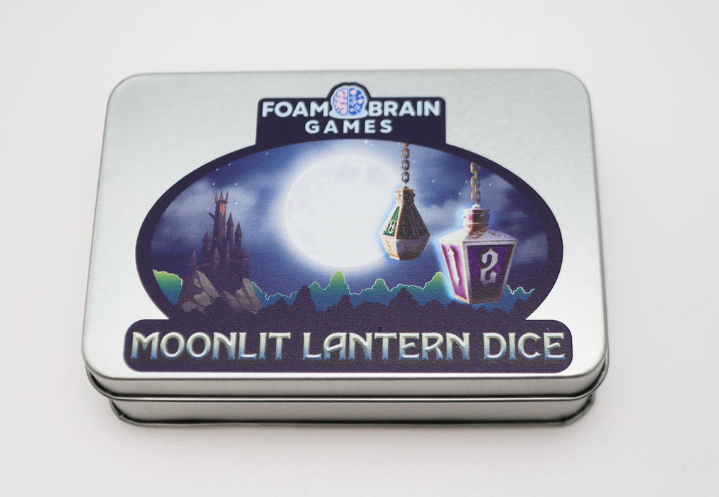 Moonlit Lantern: Midnight Frostfire - Metal RPG Dice Set - for just $44.99! 