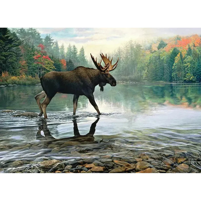 Moose Crossing 1000 Piece Jigsaw Puzzle Cobble Hill - for just $19.99! 