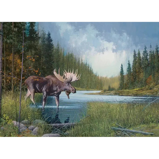 Moose Lake 1000 Piece Jigsaw Puzzle Cobble Hill - for just $19.99! 