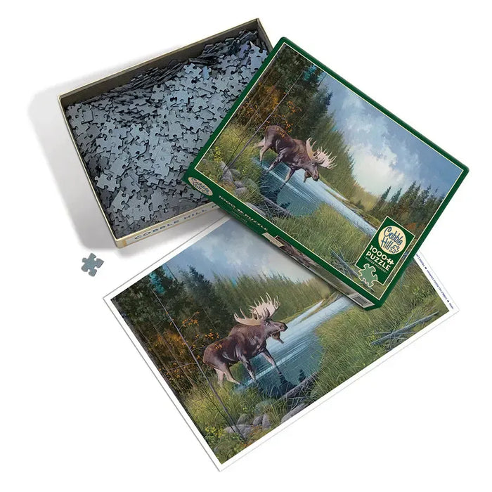 Moose Lake 1000 Piece Jigsaw Puzzle Cobble Hill - for just $19.99! 