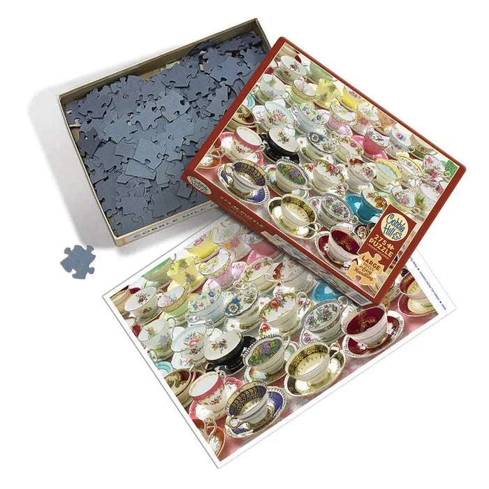 More Teacups 275 Large Piece Jigsaw Puzzle Cobble Hill - for just $17.99! 