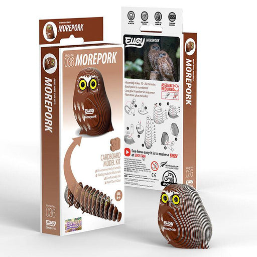 Morepork 3D Cardboard Model Kit Eugy - for just $11.99! 