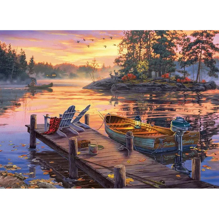 Morning Paradise 500 Piece Jigsaw Puzzle Cobble Hill - for just $17.99! 