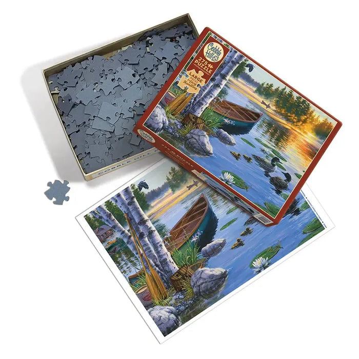Morning on the Lake 275 Large Piece Jigsaw Puzzle Cobble Hill - for just $17.99! 