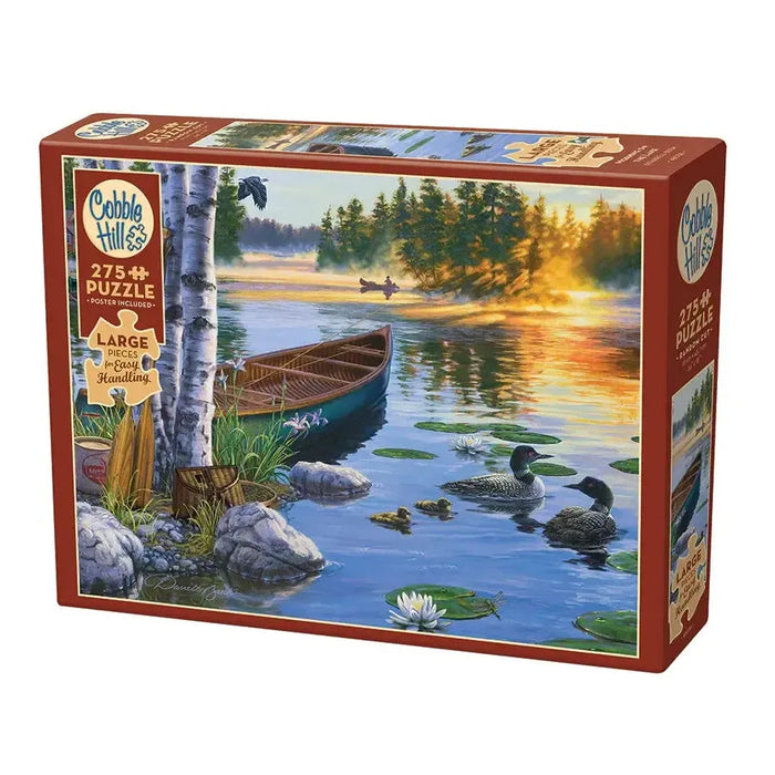 Morning on the Lake 275 Large Piece Jigsaw Puzzle Cobble Hill - for just $17.99! 