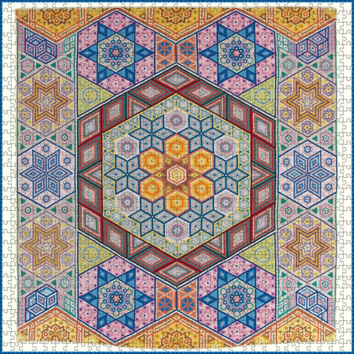 Mosaic Quilt 1000 Piece Jigsaw Puzzle Pomegranate - for just $24.99! 