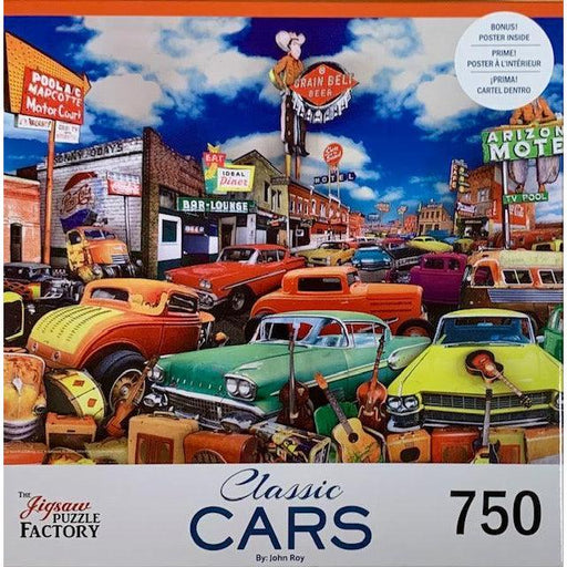 Motel Alley Classic Cars 750 Piece Jigsaw Puzzle Leap Year - for just $14.99! 