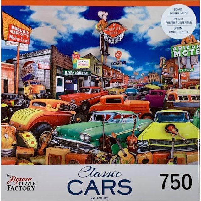 Motel Alley Classic Cars 750 Piece Jigsaw Puzzle Leap Year - for just $14.99! 