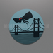 Mothman Point Pleasant Circle Sticker - for just $3! 