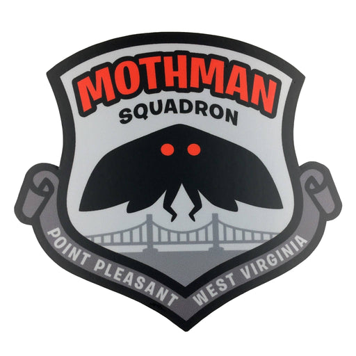 Mothman Squadron Military Insignia Cryptozoology Sticker - for just $3.50! 