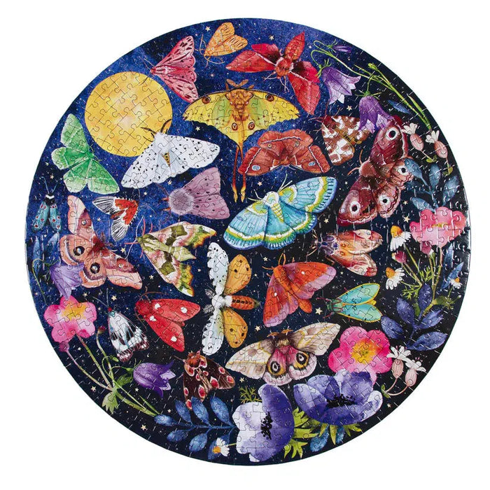 Moths 500 Piece Round Jigsaw Puzzle eeBoo - for just $26.99! 