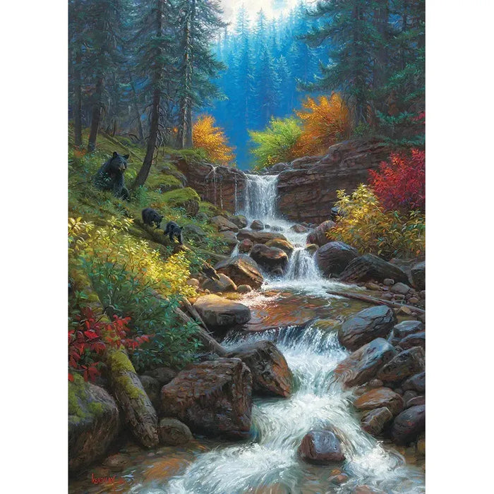 Mountain Cascade 1000 Piece Jigsaw Puzzle Cobble Hill - for just $19.99! 