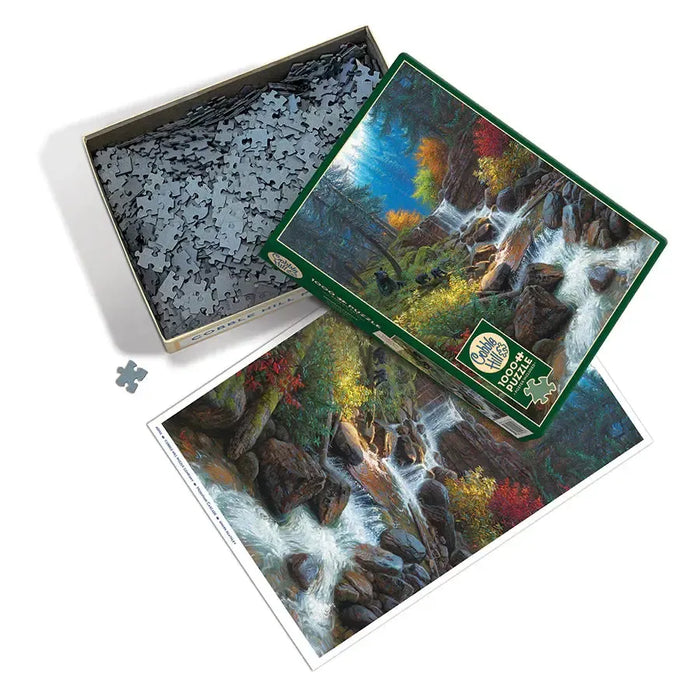 Mountain Cascade 1000 Piece Jigsaw Puzzle Cobble Hill - for just $19.99! 