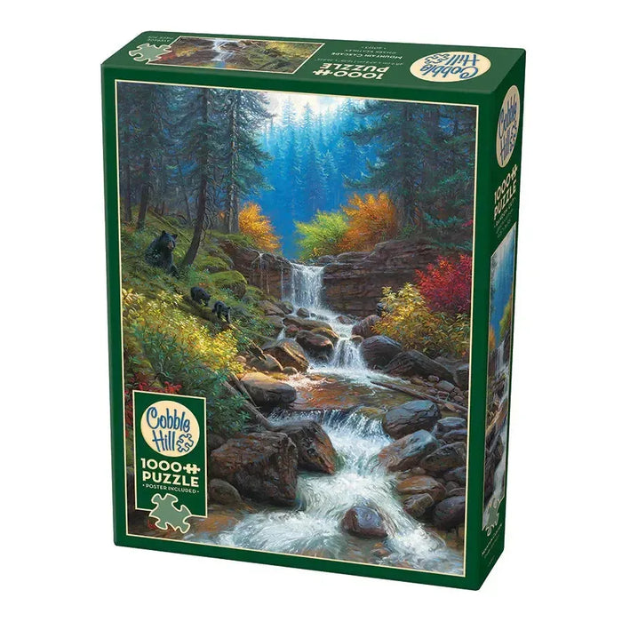 Mountain Cascade 1000 Piece Jigsaw Puzzle Cobble Hill - for just $19.99! 