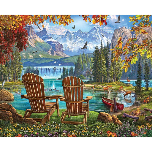Mountain Paradise 1000 Piece Jigsaw Puzzle White Mountain - for just $19.99! 