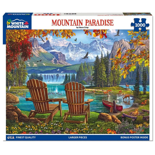 Mountain Paradise 1000 Piece Jigsaw Puzzle White Mountain - for just $19.99! 