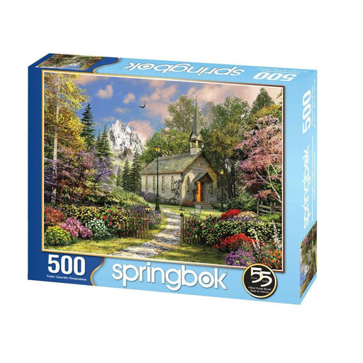 Mountain View Chapel 500 Piece Jigsaw Puzzle Springbok - for just $17.99! 