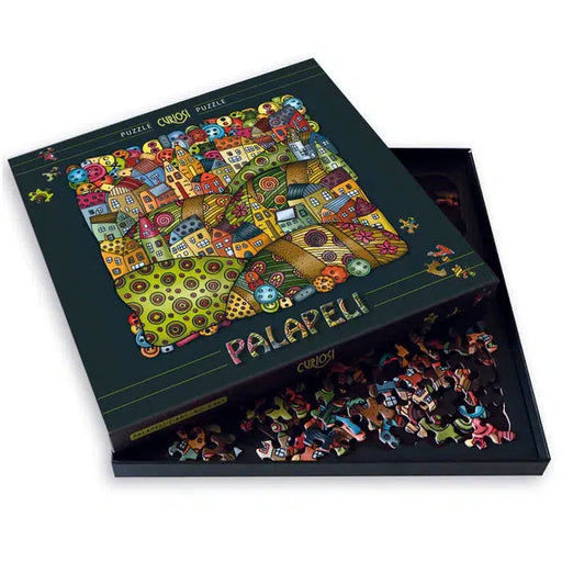 Mountain Village 210 Piece Jigsaw Puzzle with Display Frame Curiosi - for just $29.99! 