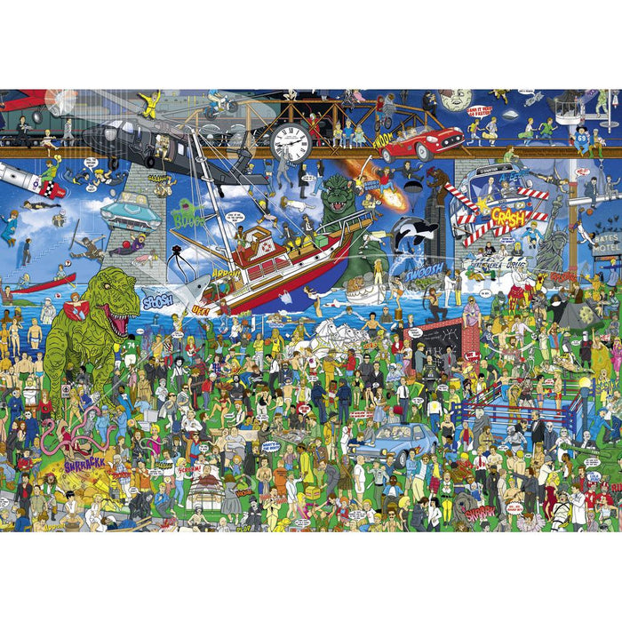 Movie History Mishmash 2000 Piece Jigsaw Puzzle Heye - for just $49.99! 