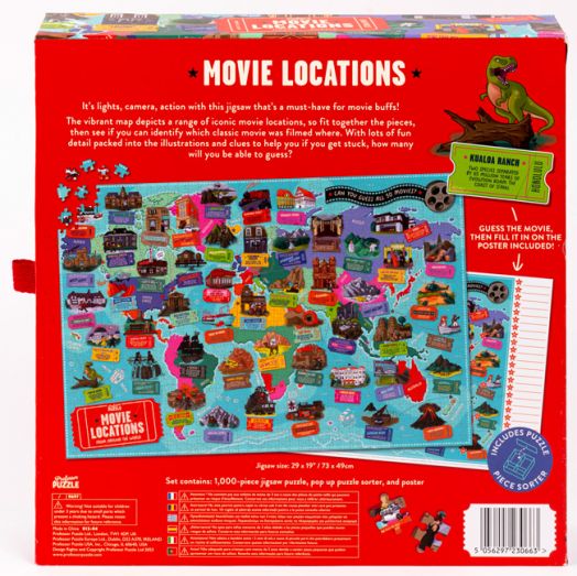 Movie Locations 1000 Piece Jigsaw Puzzle Professor Puzzle - for just $24.99! 