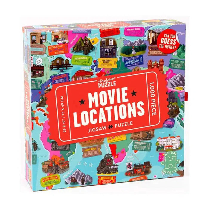 Movie Locations 1000 Piece Jigsaw Puzzle Professor Puzzle - for just $24.99! 