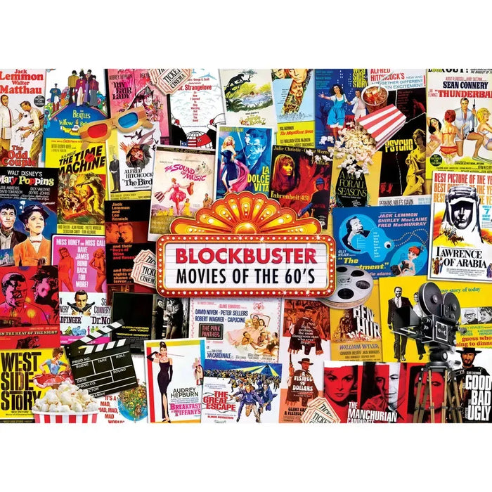 Movie Posters Flashbacks 1000 Piece Jigsaw Puzzle MasterPieces - for just $17.99! 