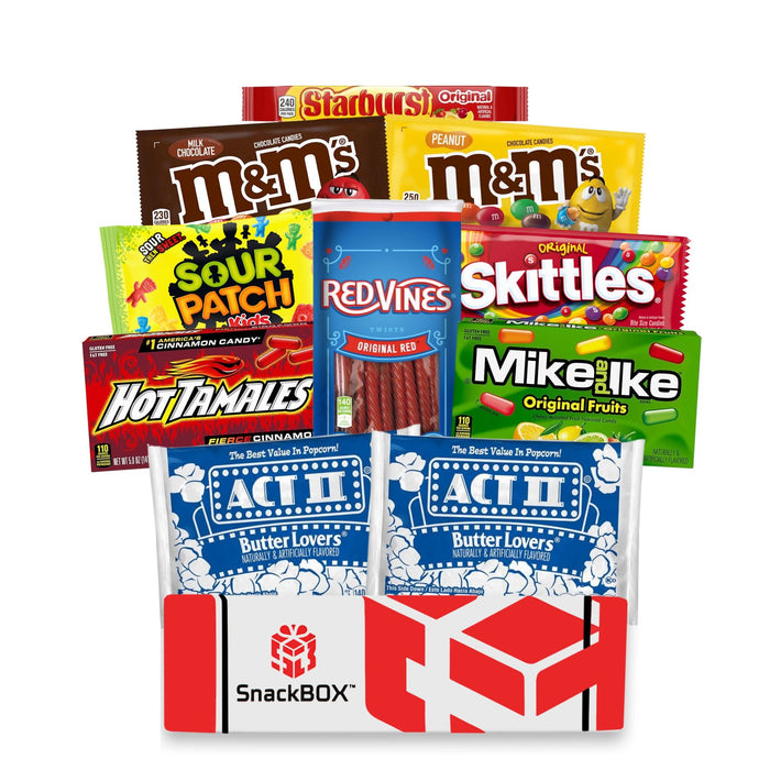 Movie Night Care Package (10 Snacks) - for just $29.99! 