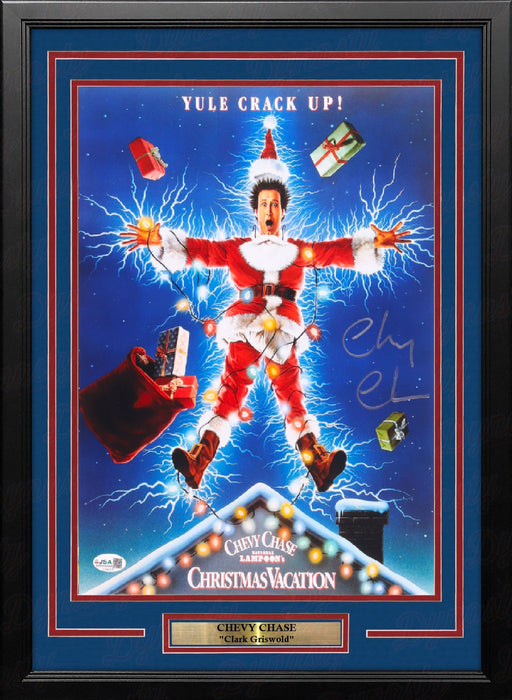 Chevy Chase Autographed "National Lampoon's Christmas Vacation" 11" x 14" Framed Movie Photo - for just $199.99! 