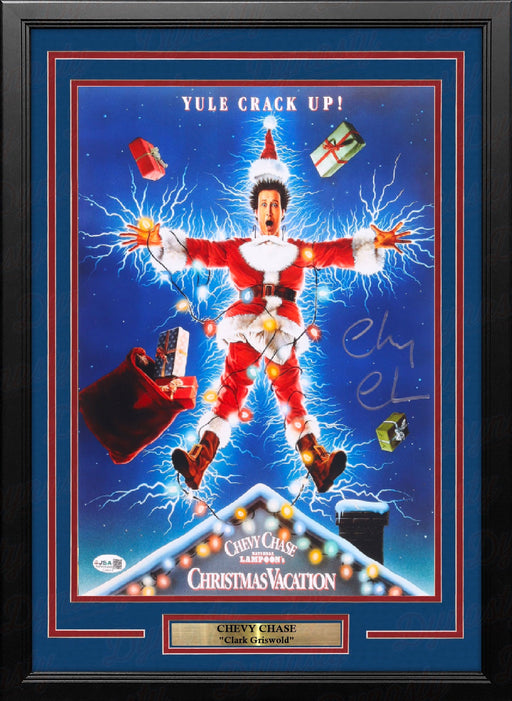 Chevy Chase Autographed "National Lampoon's Christmas Vacation" 11" x 14" Framed Movie Photo - for just $199.99! 