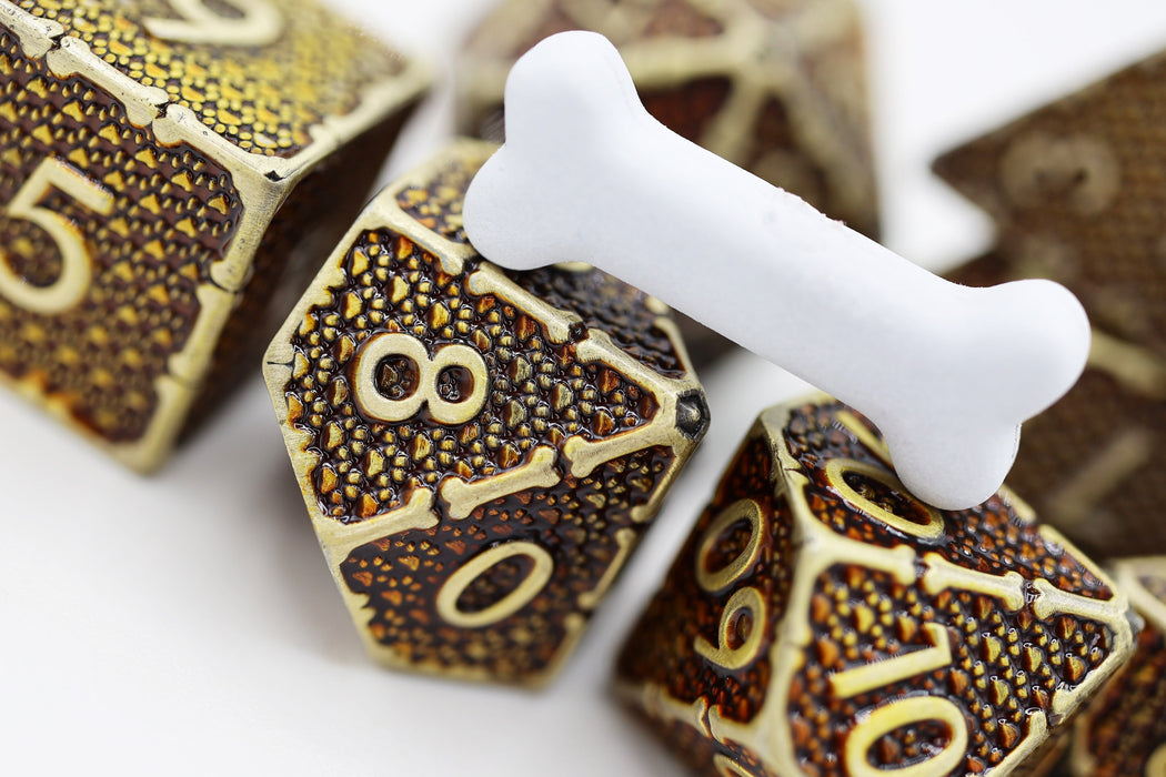 Muddy Paw Prints - Metal RPG Dice Set - for just $39.99! 