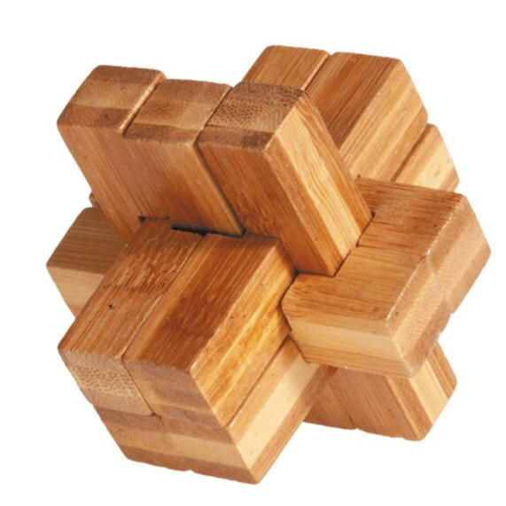 Multi Cross 3D Bamboo Puzzle Fridolin - for just $5.99! 