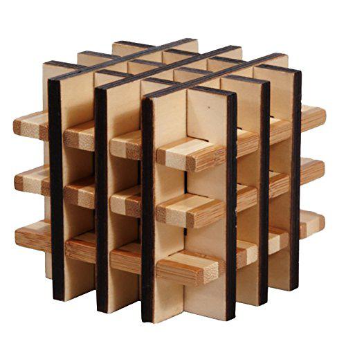 Multi Square 3D Bamboo Puzzle Fridolin - for just $11.99! 