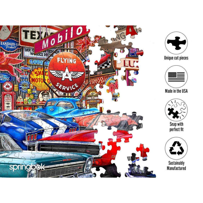 Muscle Car Museum 1000 Piece Jigsaw Puzzle Springbok - for just $19.99! 