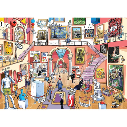 Museum Mischief Doodle Town 1000 Piece Jigsaw Puzzle Cobble Hill - for just $20.99! 