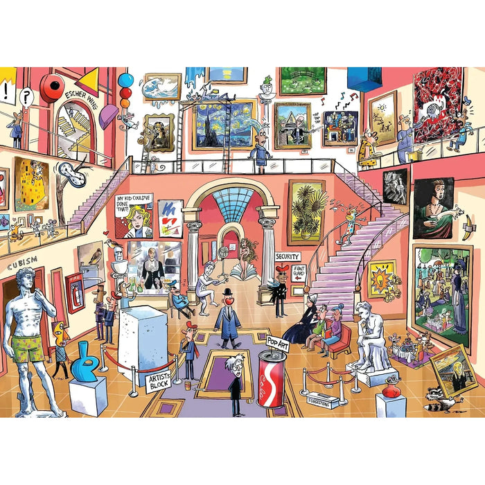 Museum Mischief Doodle Town 1000 Piece Jigsaw Puzzle Cobble Hill - for just $19.99! 