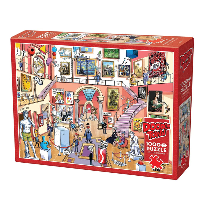 Museum Mischief Doodle Town 1000 Piece Jigsaw Puzzle Cobble Hill - for just $19.99! 
