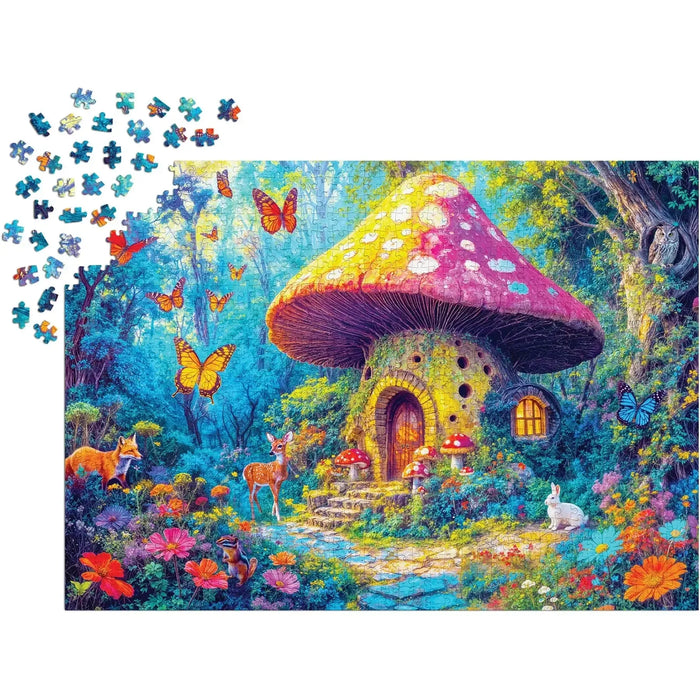 Mushroom Cottage 1000 Piece Jigsaw Puzzle Enjoy - for just $24.99! 